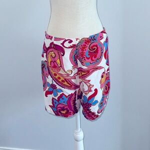 Boho/paisley shorts NWT